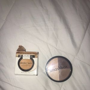 Smashbox eyeshadow & Laura Geller foundation